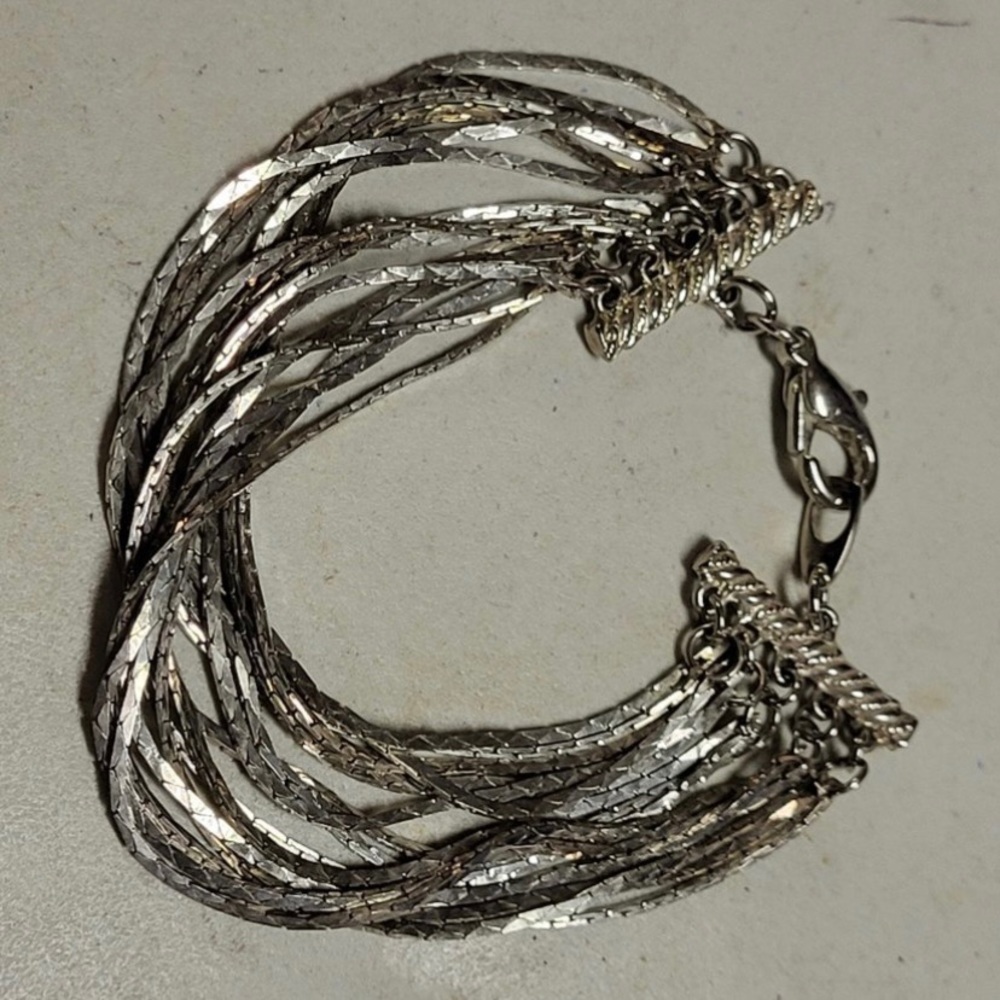 Vintage costume runway bracelet 15 strands